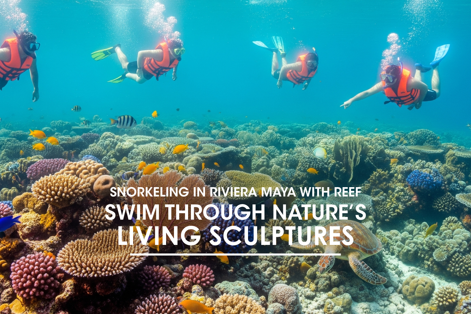Snorkeling in Riviera Maya with Reef: Swim Through Nature’s Living Sculptures